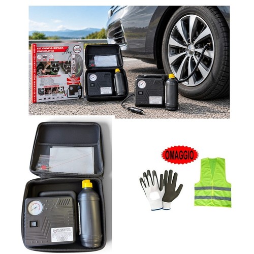 Gonfia ripara gomme - e, auto